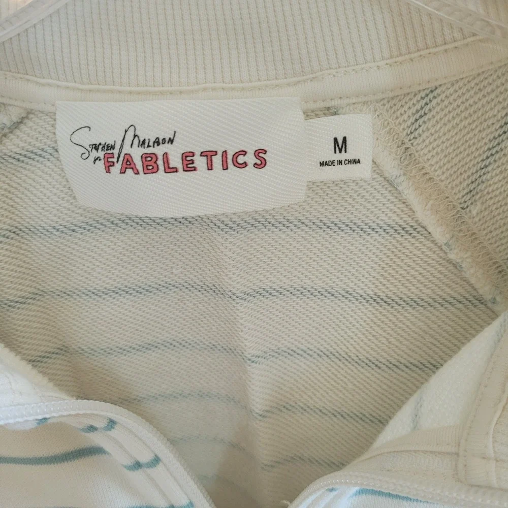 Fabletics x Malbon Quarter Zip Pullover Medium The Year Round Terry Golf 21621
